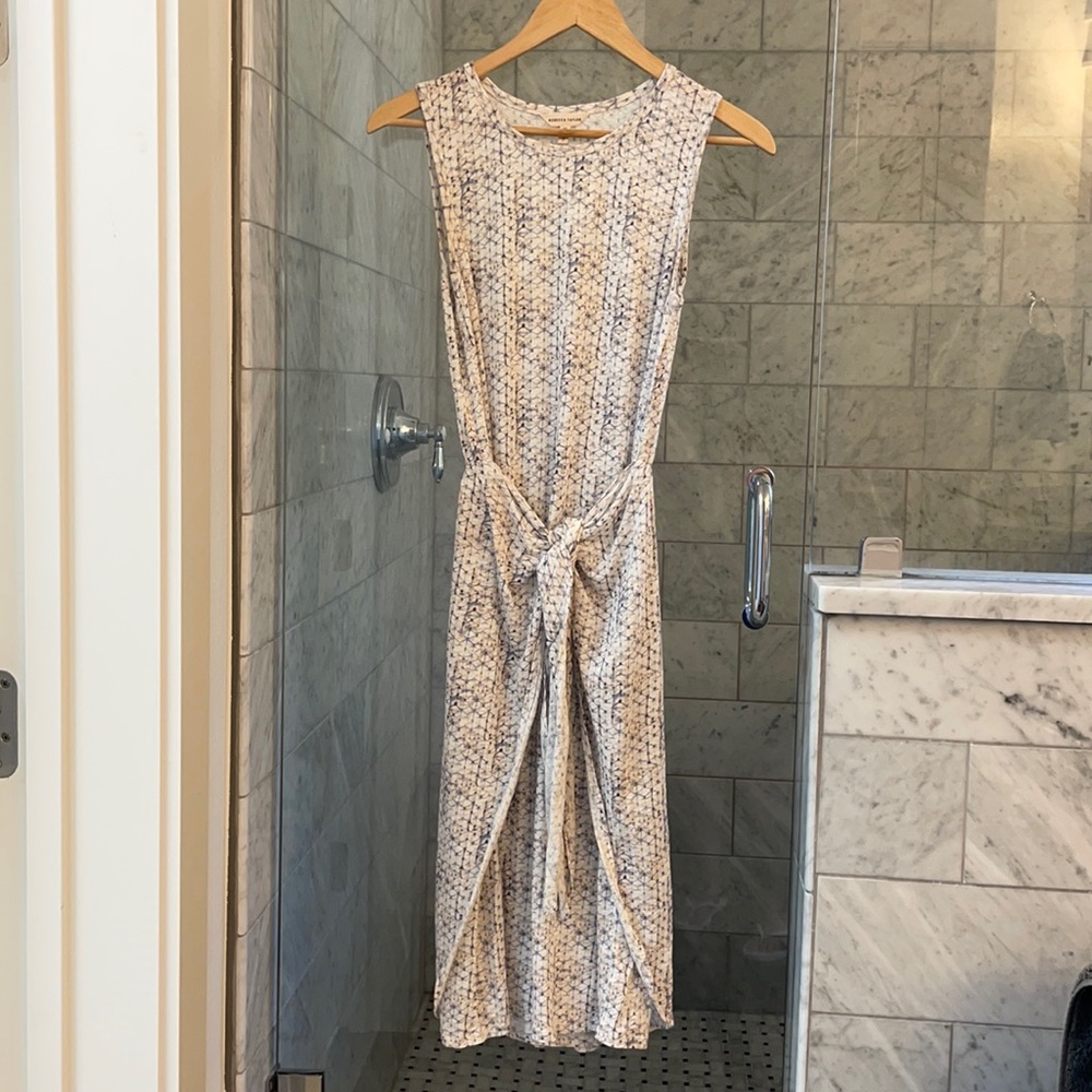 Rebecca Taylor tie front sleeveless dress